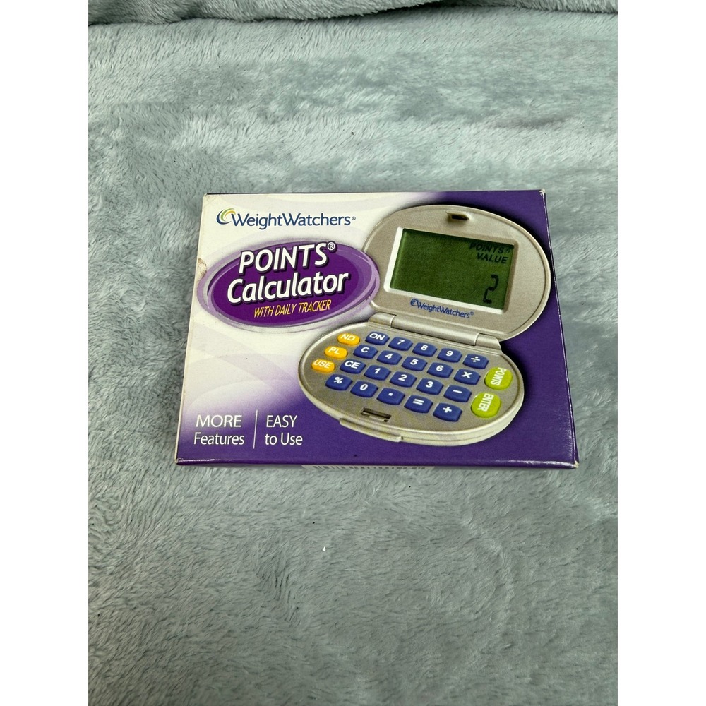 Weight Watchers Points Calculator with Daily Tracker NAC 2D Silver Handheld